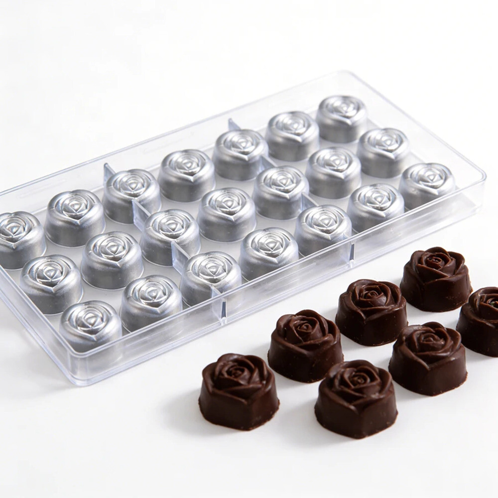 [해외] 푸딩몰드 소라빵 틀 쉬폰 푸딩 곰돌이 장미 모양 플라스틱 초콜릿 몰드 - DIY 젤리 배쓰밤 및 발렌타인데이