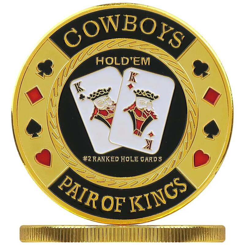 [해외] 기념주화 Pocket Kings 포커 카드 가드 손 보호대 자