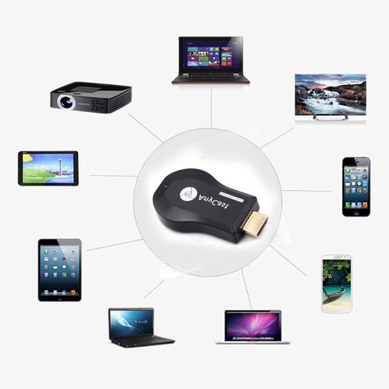 [해외] [호환] Chromecast Anycast M9 Plus TV 스틱 1080P 무선 WiFi 디스플레이 동글 수신기 Airplay 미러 HDMI 호환 Goo