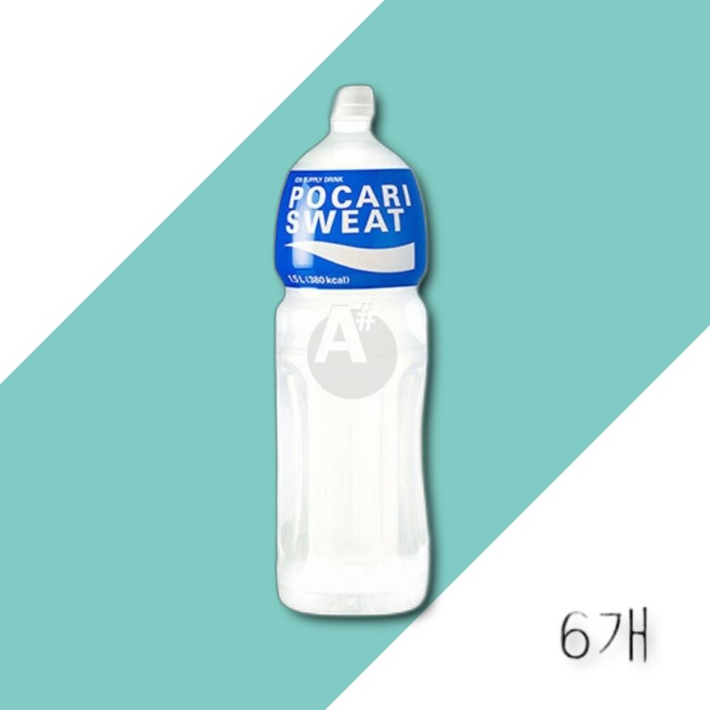 [오늘출발] 동아오츠카 동아오츠카 포카리스웨트 1.5L X 6개 페트병 수분보충 이온음료수 페트음료수