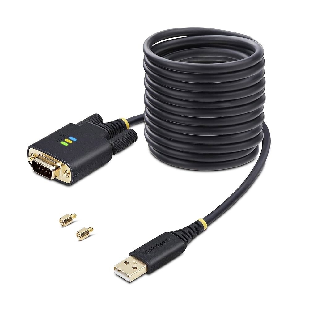 [오늘출발] 견적문의상품 스타테크 10피트 3M USB 직렬 어댑터 케이블 COM 리텐션 IC USB A에서 DB9 RS232 LED 표시