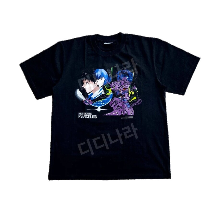 [해외] 에반게리온 티셔츠 반소매 반팔 씹덕티 애니 캐릭터 반팔티 빈티지 굿즈