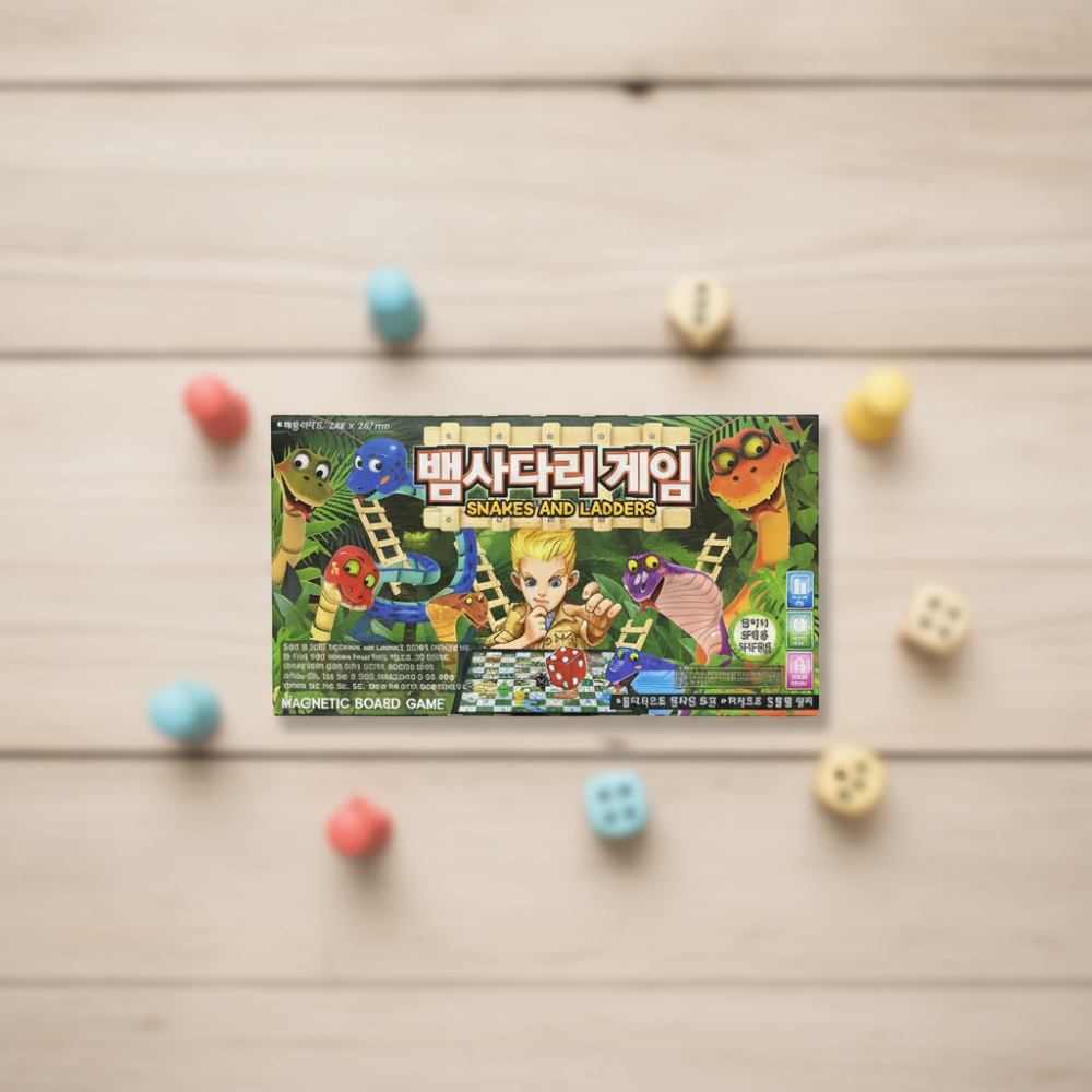 [오늘출발] 바니랜드 뱀사다리게임 주사위놀이 복불복 보드게임 자석매트 사다리타기 두뇌발달 전략게임
