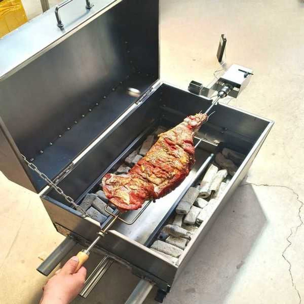 [해외] 바베큐기계 회전 장비 통돼지 통돼지바베큐기계 돼지통구이