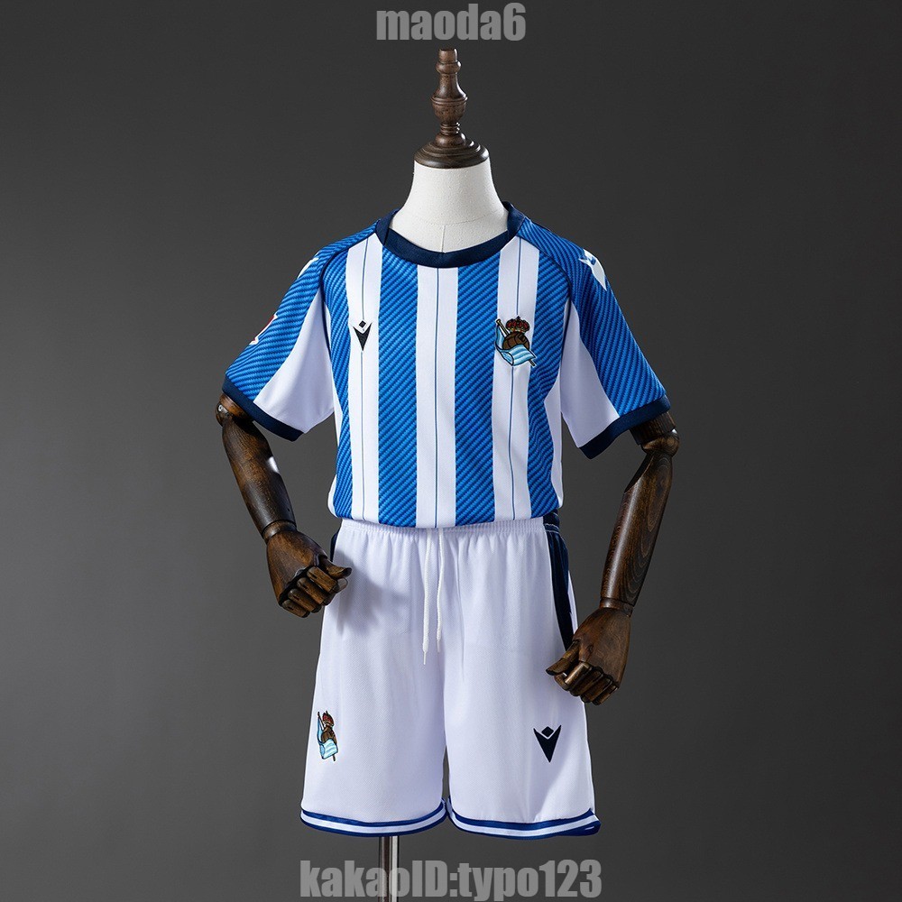 레알 소시에다드 25-26 시즌 홈 키즈 유니폼