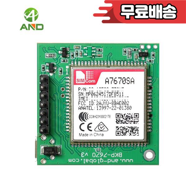 [해외] 푸시 나노 사이드웨이 심 슬롯 A7670SA LTE 4G GPS TTL UART Cat-1 라틴 북미 뉴질랜드 호주용
