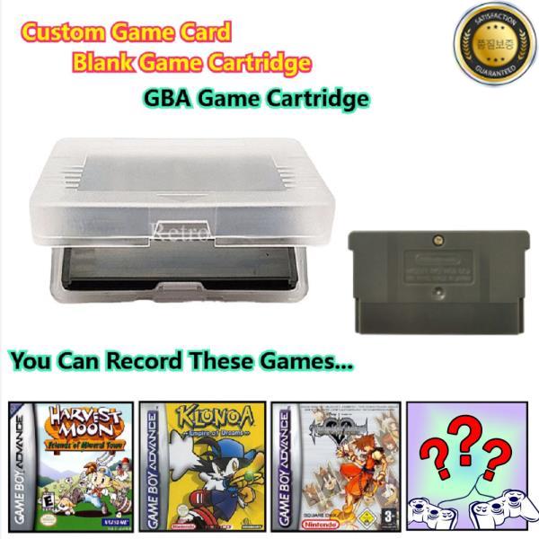 [해외] 게임 카드 맞춤 제작 GBA 블랭크 (내용 없음) 용량 (NOR FLASH 128M(16MB)+SRAM 512K(64KB))