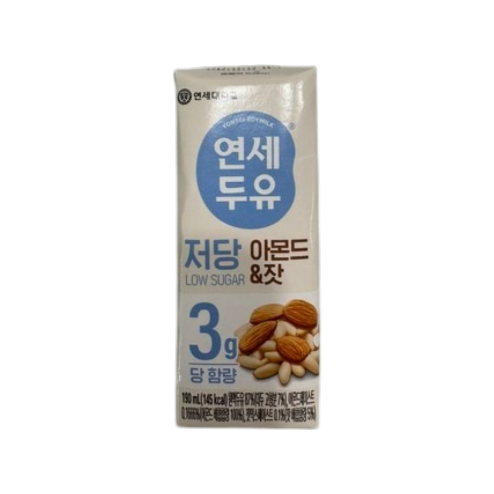 연세우유 저당 아몬드잣 두유 190ml 24팩
