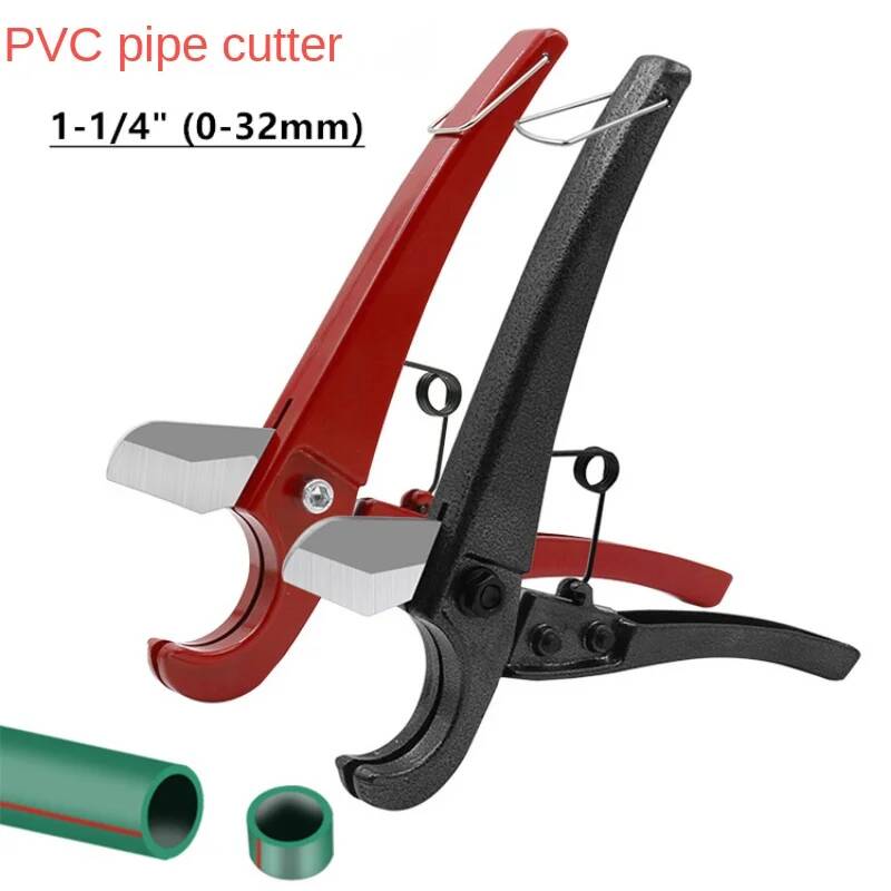 PVC CPVC PEX 래칫 절단 플라스틱 튜브 파이프 전단 가위 1-1 인치 4 32mm PU PP PE PPR 호스 수공구