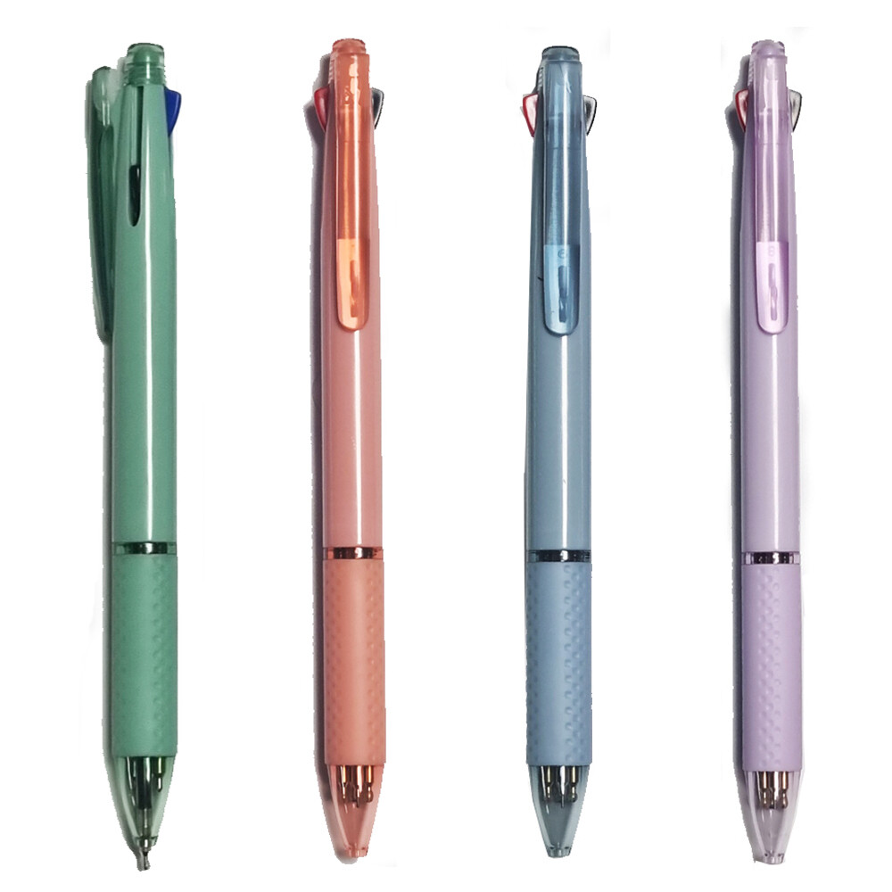 [오늘출발] 마치판다4in1멀티펜 0.7mm 3색볼펜 + 샤프 0.5mm 선물용 무료각인