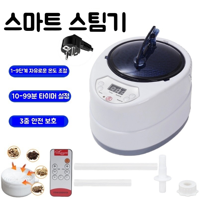 사우나 증기 냄비 스파용 발생기 온천장 훈증 기계 가정용 휴대용 멀티 스팀 훈증기 이동식 증기 발생기 냄