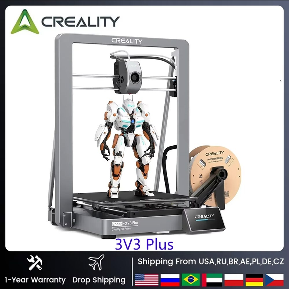 [해외] Creality Ender 3V3 PLUS 3D 프린터 코어 XZ 600mm/S 속도 자동 레벨링 AutoLeveling 모든 금속 빌드 프린