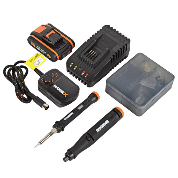 [오늘출발] 웍스 웍스 MAKER X 콤보키트 메이커엑스 로터리툴 인두기 세트 WX988