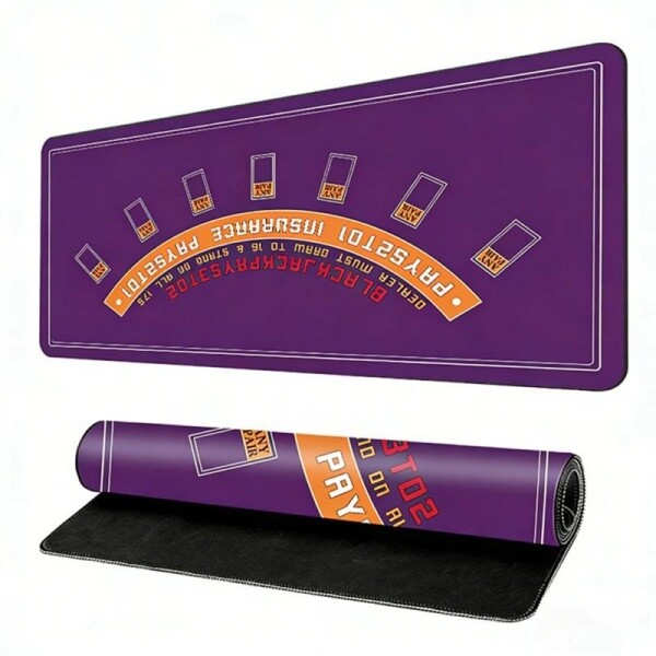 블랙잭 테이블보 무소음 미끄럼 방지 카지노 전문 고무 게임 테이블 매트 포커 엔터테인먼트