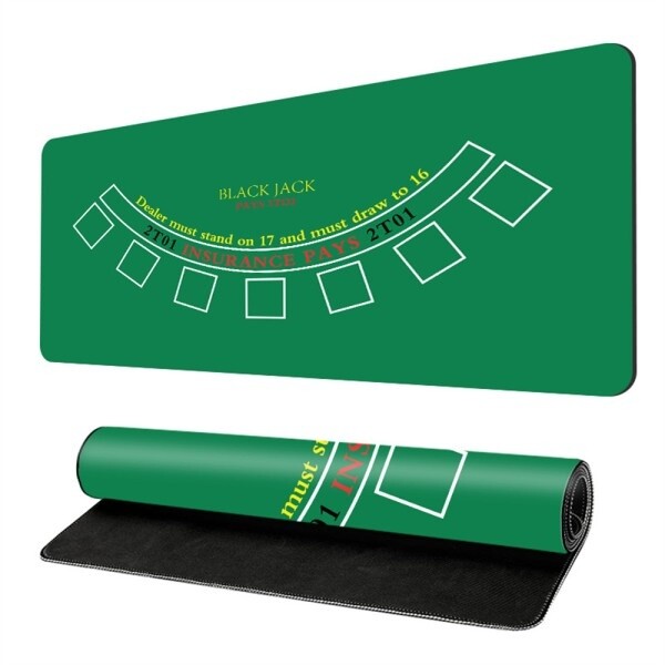 홀덤 포커 프로페셔널 텍사스 홀덤 게임 매트 고무 블랙잭 바카라 룰렛 포커 테이블 커버 카지노 파티 바