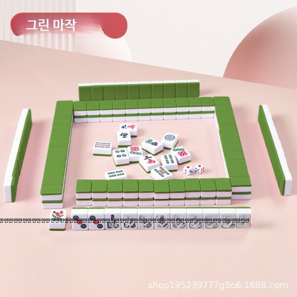 포커 홀덤 원형 테이블 매트 보드게임 마작 겸용 카지노 테이블 패드 미끄럼방지 여행용 원목 마작 ...