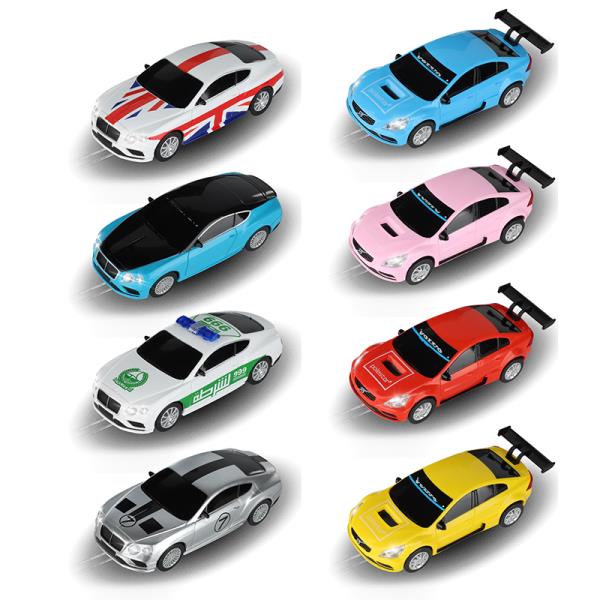 [오늘출발] 슬롯카 S60 폴스타 콘티넨탈 GT 1/43 스케일 라이트 포함  회로 자동차 에볼루션 레이싱 장난감