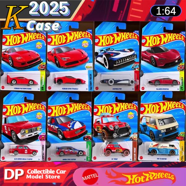 [오늘출발] Hot Wheels 2025 K 케이스 페라리 F40 아우디 알파 혼다 슈퍼 보물찾기 1:64 스케일 다이캐스트 차량 모델