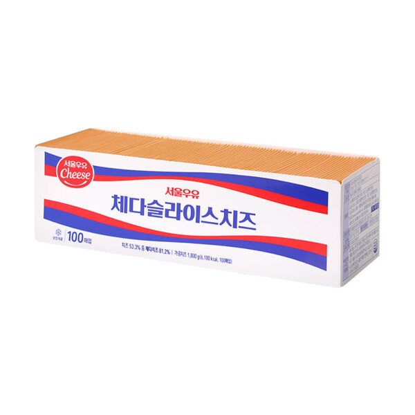 [서울우유협동조합]서울우유 서울우유 체다슬라이스 치즈 1.8kg 100매 업소용