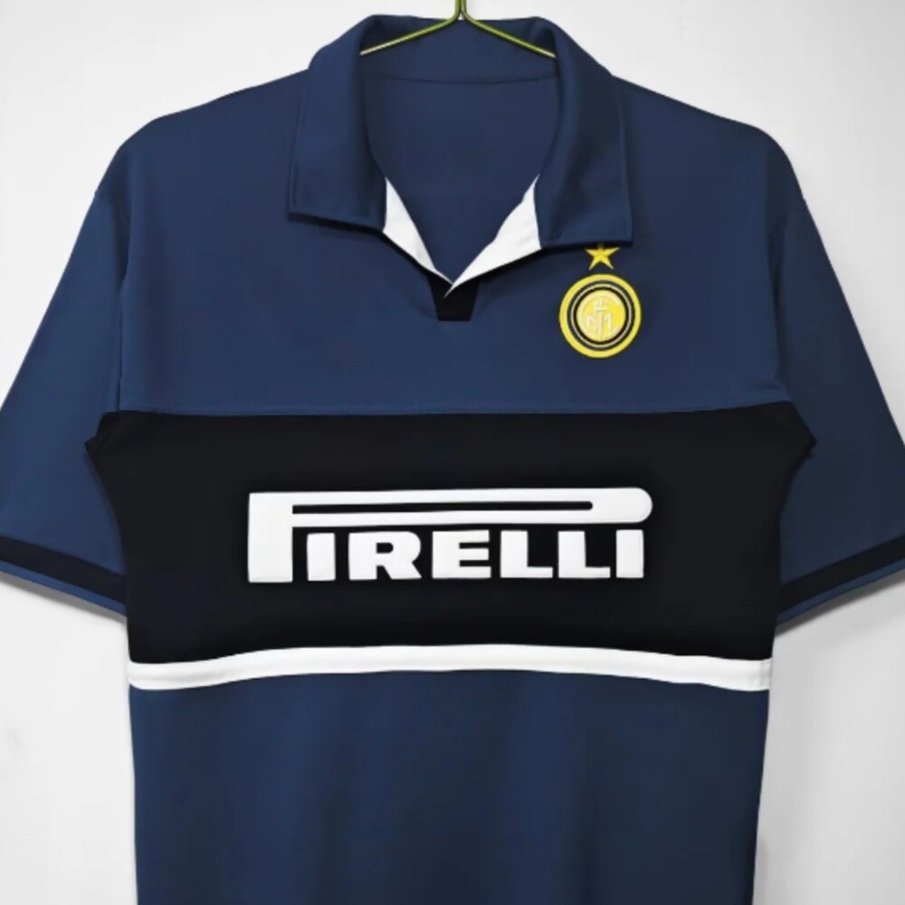 98-99 인터밀란 클래식 유니폼 호나우두 레트로 축구 져지 티셔츠 블록코어