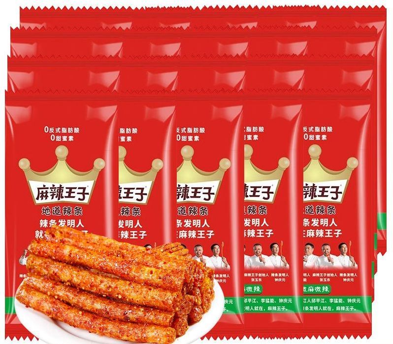 [해외] 마라왕자 라티아오 쫀드기  간식 식품 안주 스틱형 매운맛 소포장 원산지 약간 매운맛 18gx20팩