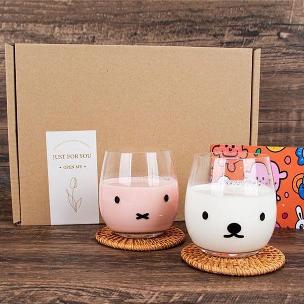 내열 유리컵 선물 투명 글라스잔 홈 카페 옵션 유리잔 내열유리컵 컵세트 유리커피잔