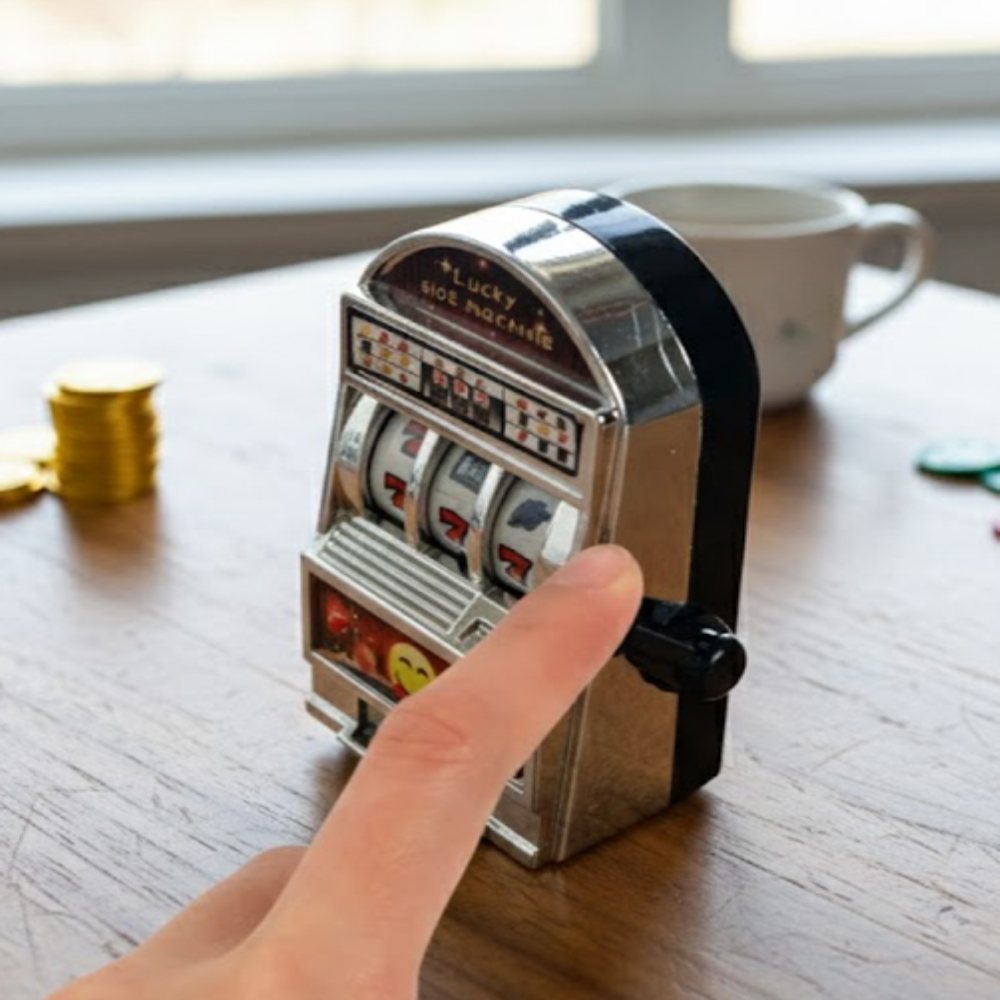 [오늘출발] 미니 슬롯게임기 성인슬롯머신 뽑기기계 동전뽑기 슬롯머신미니어처