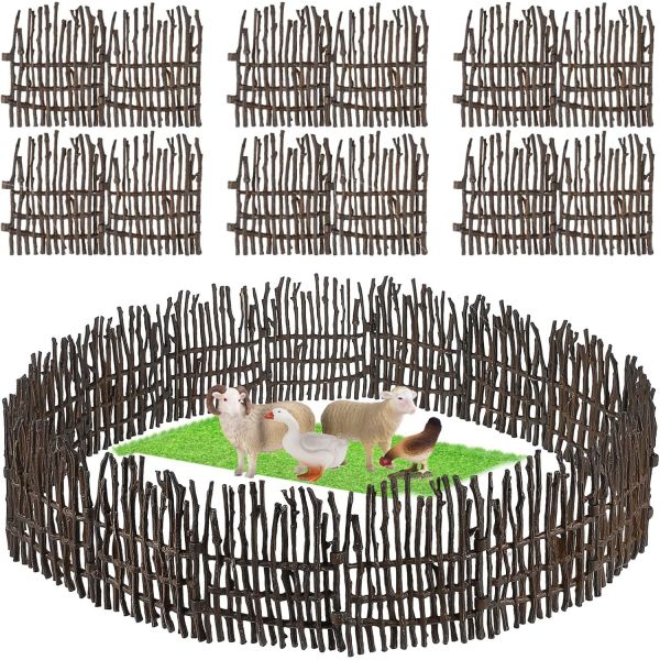 [해외] 12231938 피규어 오너먼트 모형 장식품 수집 KOMBIUDA 40 個 더 펜스 게이트 창고 네트 개집 닭 와이어 펜