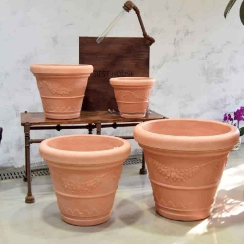 [오늘출발] 대형 화분 50x40cm 원형화분 빈화분 봄꽃화분 이탈리아화분 플라스틱화분 선인장화분 예쁜화분 토분화분 이