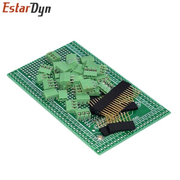 Estardyn Arduino MEGA 2560 R3 프로토타입 쉴드 보드 나사식 터미널 블록 확장 모듈(양면 PCB 키트 포함)
