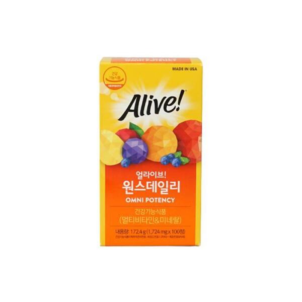 셀러허브 식품 얼라이브 원스데일리 멀티비타민 100정 1개