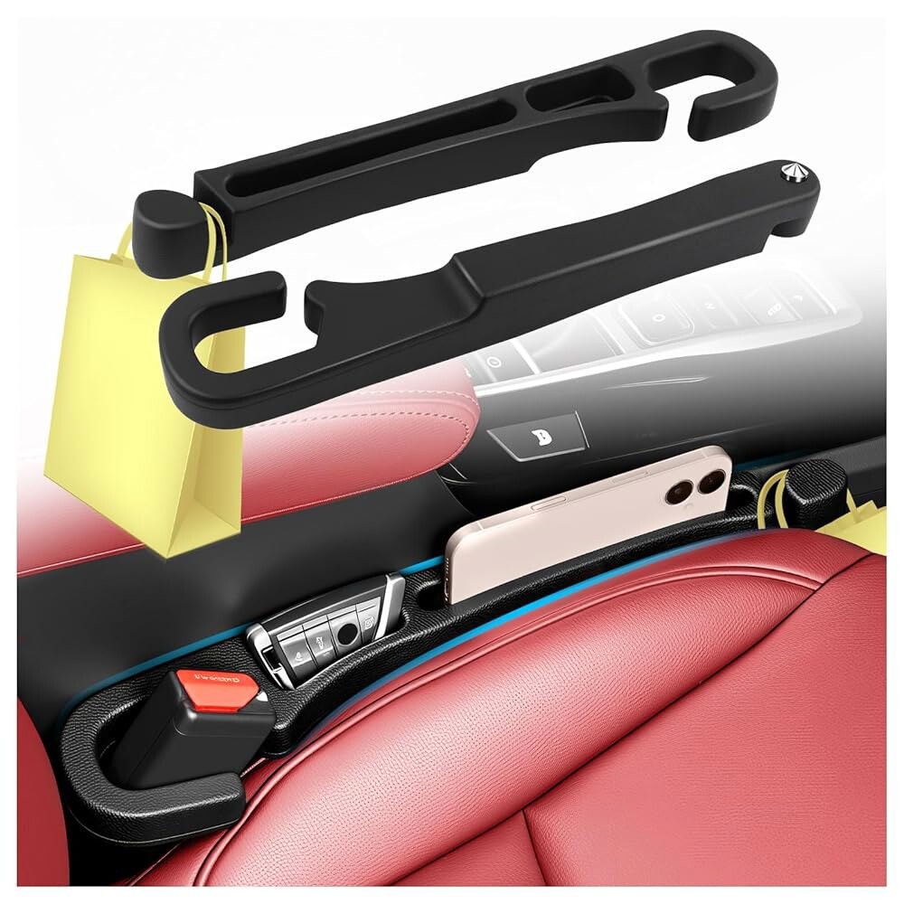 [오늘출발] 차량 유리 피그페이드 포수 차단기가 정리함 2PCS 후크 보관 필러 장착된 카시트 슬롯이