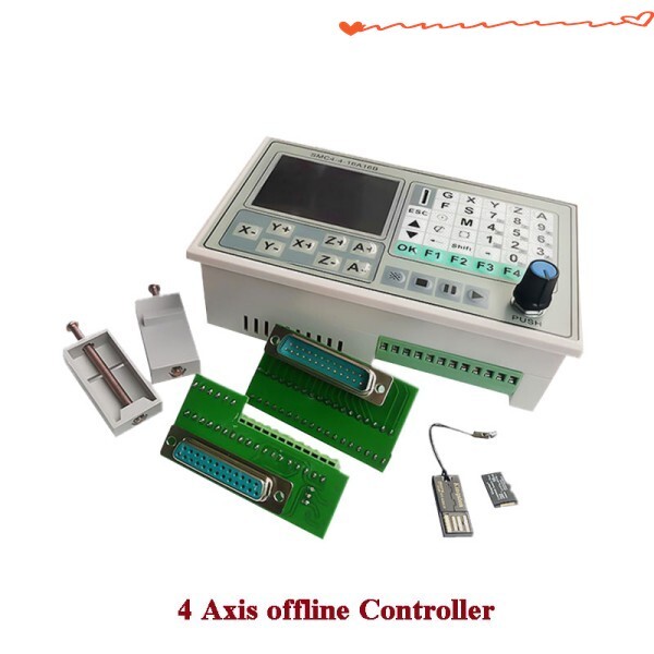 [오늘출발] 무료  50KHZ CNC 4 축 오프라인 컨트롤러 브레이크 아웃 보드 조각 기계 제어 시스템 SMC4-4-16A16B 도구