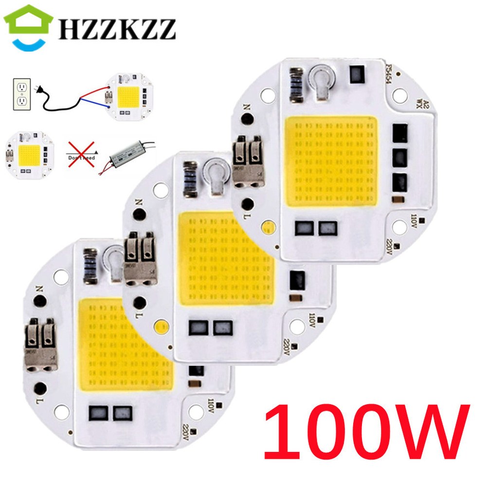 [오늘출발] [해외] 용접 무료 100W 70W 50W 고전력 COB LED 칩 스포트라이트 투광 조명 220V 110V 통합 라이트 비즈 알루미늄
