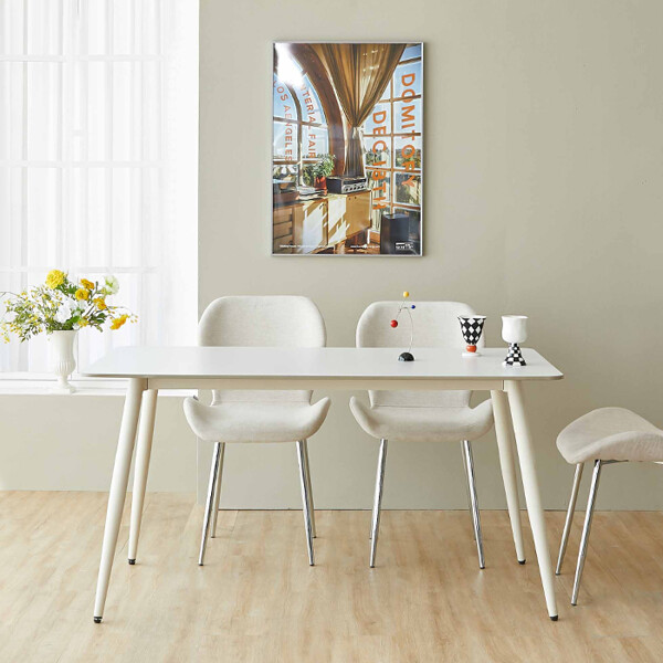 (현대Hmall)(수도권무료) 발리 1200 세라믹 철제 테이블 식탁 MD5409