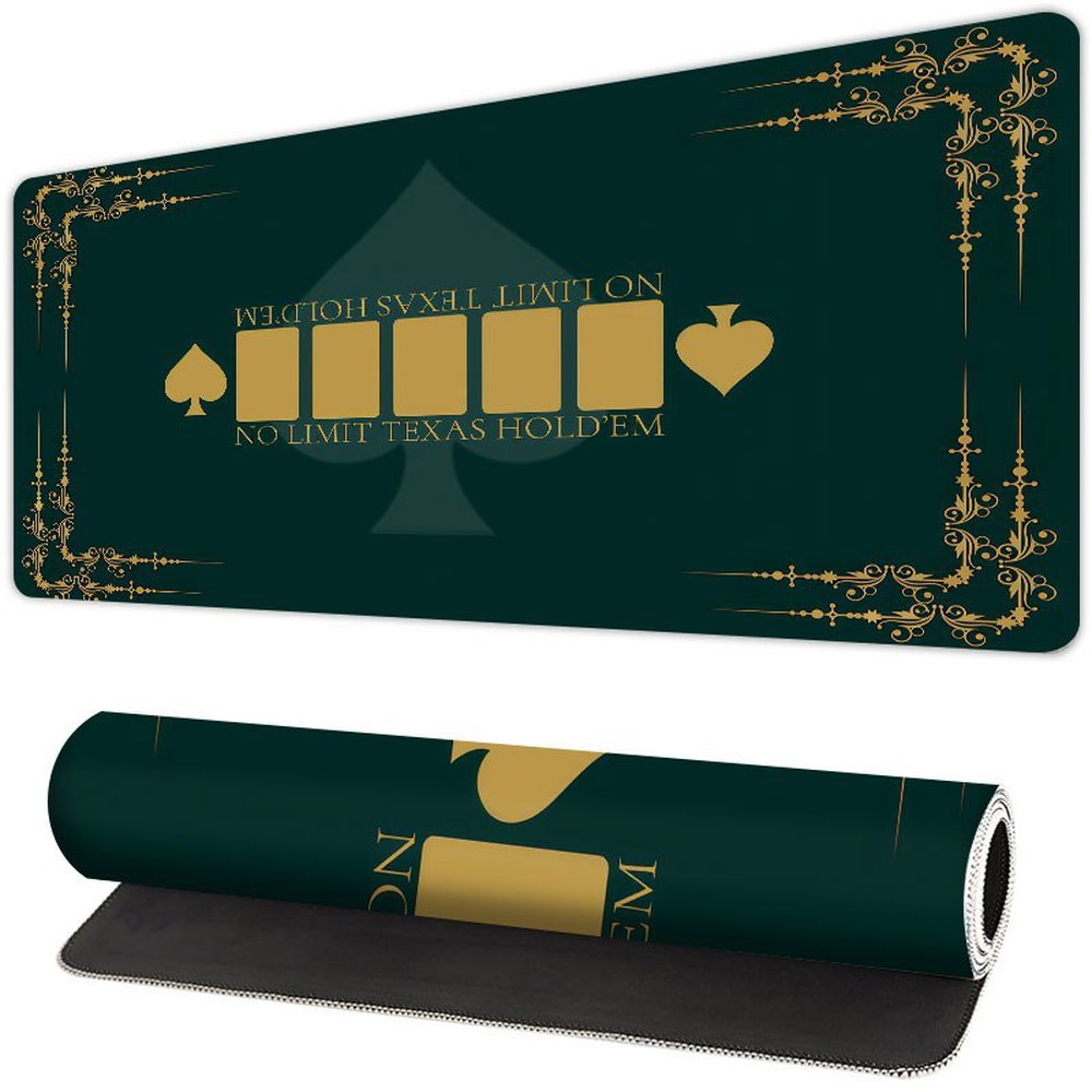 [오늘출발] [해외] 텍사스 홀덤 포커 디자인 마우스 패드 데스크 매트 게임 매트 미끄럼 방지 스티치 엣지 PC 액세서리 키보드