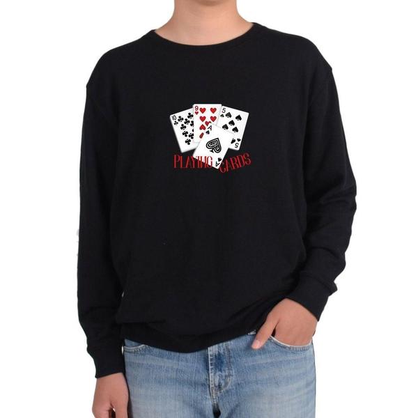 맨투맨 카드게임 스페이드 하트 포카 다양한색상 전사이즈 WFKDLZQ