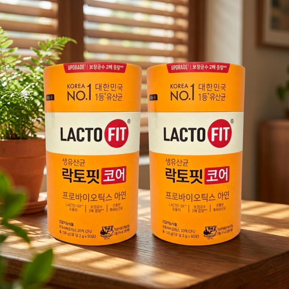 종근당 종근당 락토핏 코어 락토핏 생유산균 프로바이오틱스 60포 2개