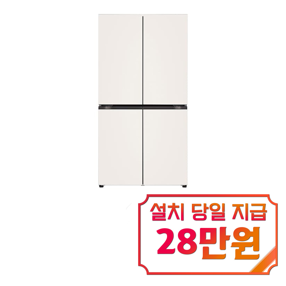 [오늘출발] LG전자 렌탈 - LG 디오스 AI 오브제컬렉션 냉장고 870L (오브제컬렉션 베이지/베이지) / T876MEE012 60개월약정 월67800원