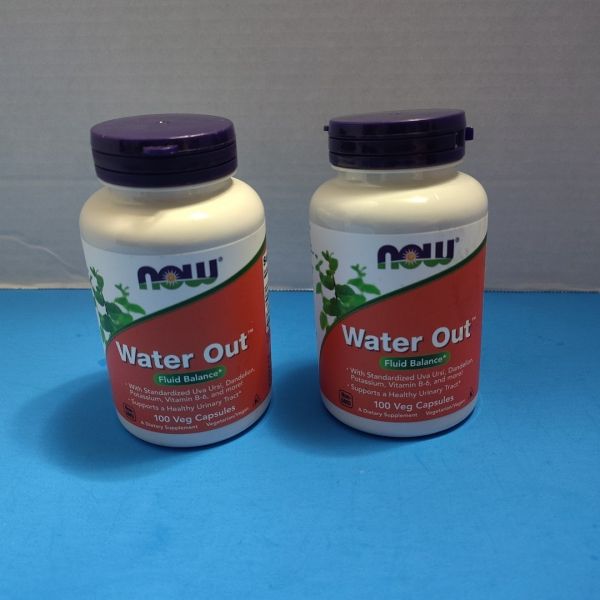 [해외] NOW Foods 워터 아웃 허브 이뇨제 2개 세트 100정채식 캡슐 유통기한 2028년 7월 137997