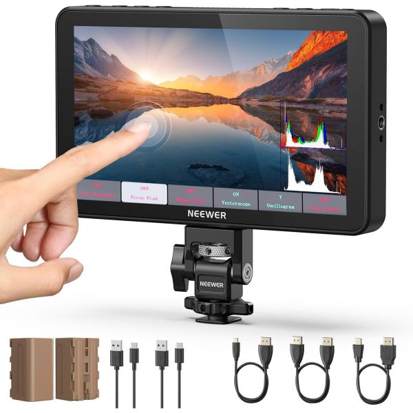 [해외] 모니터 사정용 게이밍 컴퓨터 니우어 F700 7인치 카메라 필드 2000니트 터치 스크린 3D LUT HD 1920x1080 I