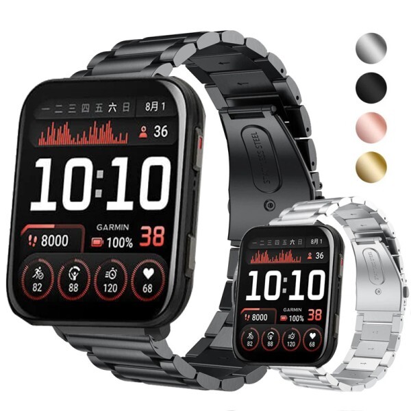 [오늘출발] [해외] Garmin Venu X1 용 시계 팔찌 스트랩 Smartwatch 스테인레스 스틸 밴드 Metal Correa 손목