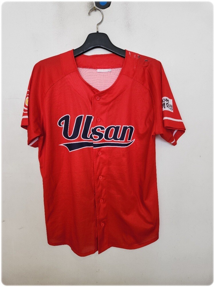 [중고] 남0006528 롯데자이언츠 착한악동 코딱지 빈티지 야구 유니폼 반팔 티셔츠