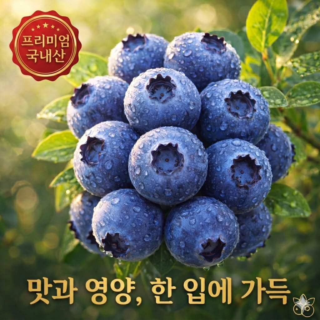 신선한아침 산지직송 고당도 생 블루베리 국산 당일수확