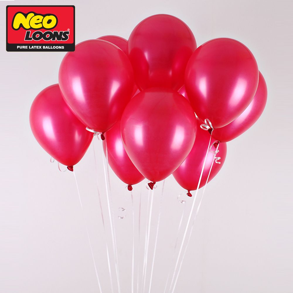 네오텍스 13cm 펄 푸추샤 라운드 풍선 100개입/펄풍선/라운드풍선/파티풍선/장식풍선/파티장식/칼라풍선/컬