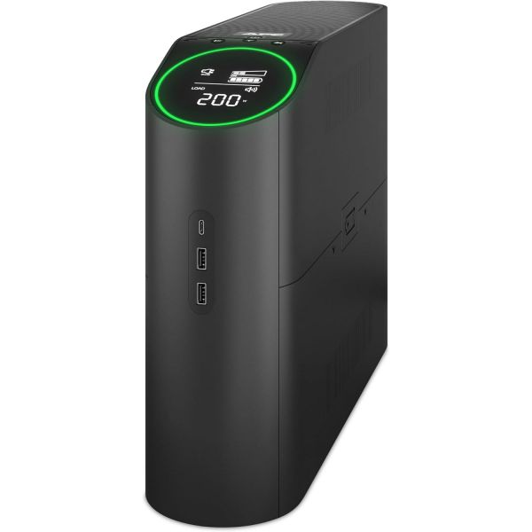 UPS 배터리 백업전원공급 게임용 APC AVR BGM1500B-CA USB 충전 포트 2개 포함 1500VA 사인웨이브 백업 프