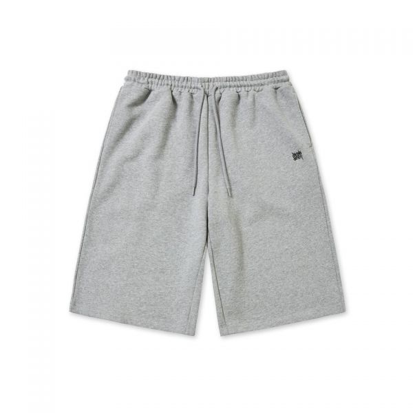 매장정품 브라운브레스 BROWNBREATH TAG SWEAT SHORTS - MELANGE GREY BKMMPSB01MG 230037