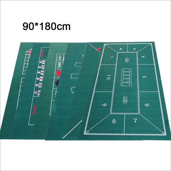 180X90CM 텍사스 홀덤 포커 데스크탑 게임 휴대용 포지셔닝 테이블 펠트 카드 접이식 매트