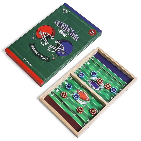 AIUAZA 럭비 패스트 클래식 파칭코 팩 게임 목재 에어하키 보드게임 가족과 함께한 경기 밤 친구 파티