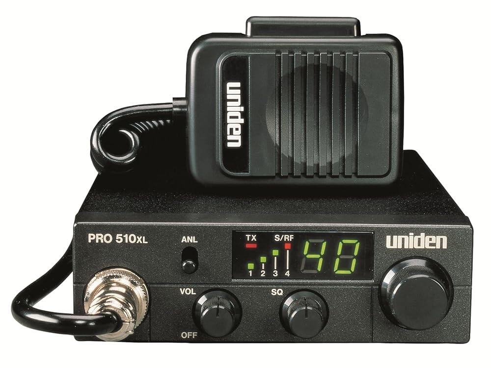 [해외] Uniden PRO510XL 프로 시리즈 40채널 CB 라디오. 컴팩트한 디자인. 백라이트 LCD 디스플레이. 공개 주소. A